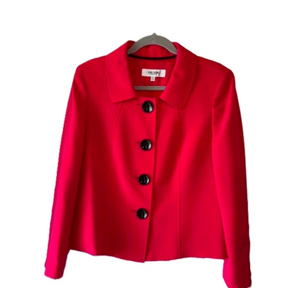 Jones Studio Separates Women's Coral Blazer Button-Up Jacket Size 12